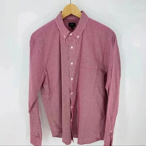 J. Crew Factory red gingham button down